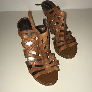 Marc Fisher Brown Leather Heels